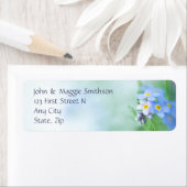 私は忘れ青い庭の花 ラベル (インサイチュ)