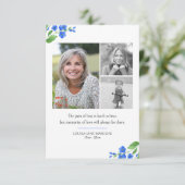 私は忘れ3枚愛の葬儀の写真思い出 サンキューカード (スタンド正面)