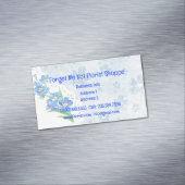 私は忘れShoppeの花の名刺を花屋にしていない マグネット名刺 (インサイチュ)