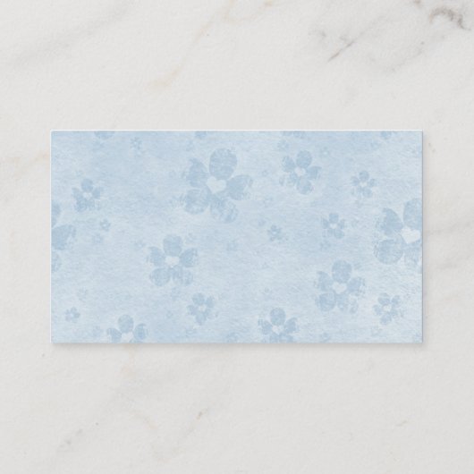 私は忘れShoppeの花の名刺を花屋にしていない 名刺 (裏面)