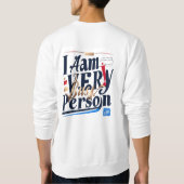 私は忙しとても人だ スウェットシャツ (裏面)