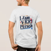 私は忙しとても人だ トライブレンドＴシャツ (裏面)