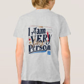 私は忙しとても人だ トライブレンドＴシャツ (裏面)