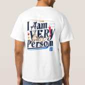 私は忙しとても人だ Tシャツ (裏面)