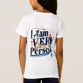 私は忙しとても人だ Tシャツ (裏面)