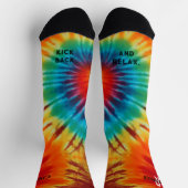 私は忙し絞り染め ソックス (上部)