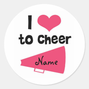 私は応援に愛クール- Cheerleader物 ラウンドシール