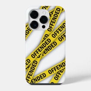 私は怒っている 警察テープ 立入禁止 iPhone 14 PROケース