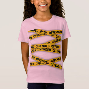 私は怒っている 警察テープ 立入禁止 Tシャツ