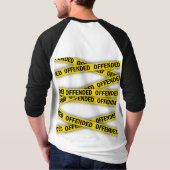 私は怒っている 警察テープ 立入禁止 Tシャツ (裏面)