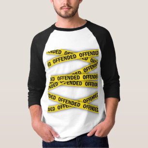 私は怒っている 警察テープ 立入禁止 Tシャツ