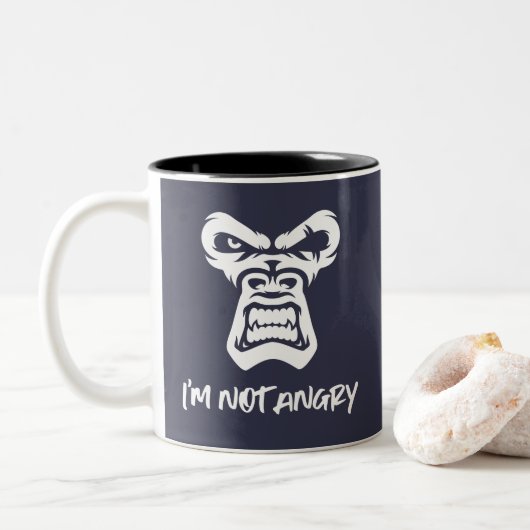 私は怒ない ツートーンマグカップ (ドーナツ)