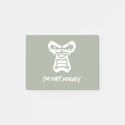 私は怒ない ポストイット (正面)