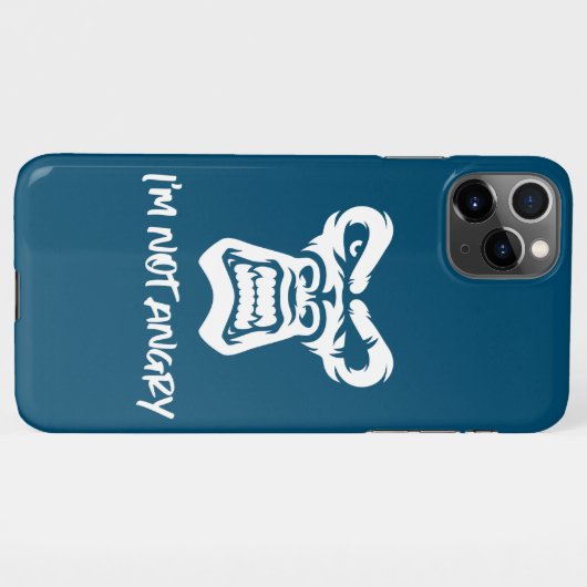 私は怒ない iPhoneケース (裏面横)