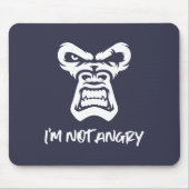 私は怒ない – The Monkey マウスパッド (正面)