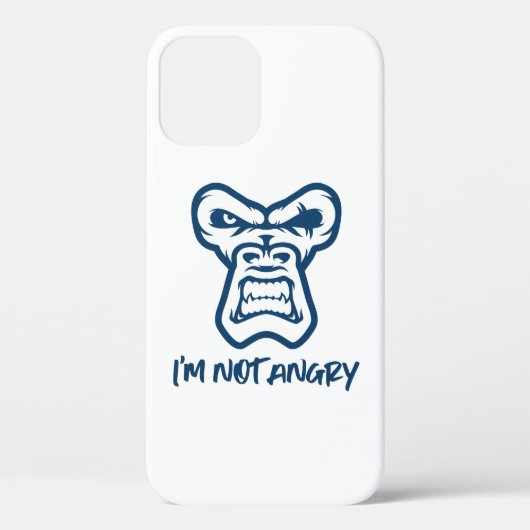 私は怒ない – The Monkey Case-Mate iPhoneケース (裏面)
