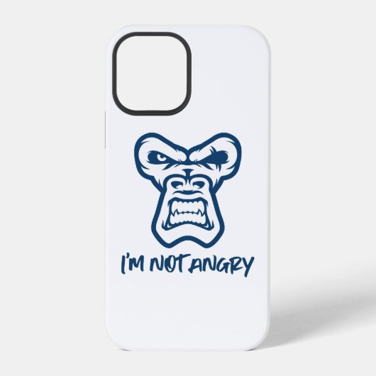 私は怒ない – The Monkey iPhoneケース (裏面)
