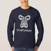 私は怒ない – The Monkey Tシャツ (正面)