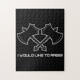 "私は怒りたい" – 常に、野蛮人。 ジグソーパズル