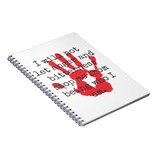 私は怒りと苦しみを許さない – Inspirationa ノートブック (右側)