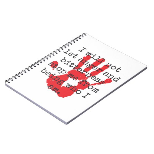 私は怒りと苦しみを許さない – Inspirationa ノートブック (左側)