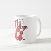 私は怒りに与え入らない – 感動的引用文 コーヒーマグカップ (正面右)