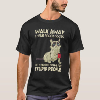私は怒りやすい性格 猛烈に馬鹿が嫌い ネコ Tシャツ