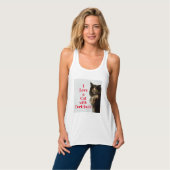 私は怒り狂って猫が大好き タンクトップ (正面フル)