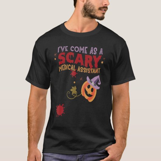 私は怖い医来療助手ハロウィーンCとして持っている Tシャツ (正面)
