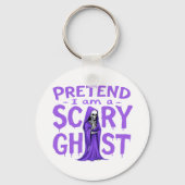 私は怖い幽霊 – 面白いハロウィーン キーホルダー (裏面)