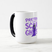 私は怖い幽霊 – 面白いハロウィーン モーフィングマグカップ (正面左)