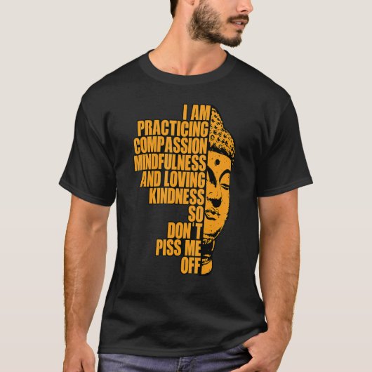 私は思いやりや愛情を実践している Tシャツ (正面)