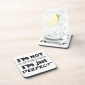 私は思い上がらない、私は完璧だ コースター (右側)