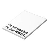 私は思い上がらない、私は完璧だ ノートパッド (回転)