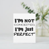 私は思い上がらない、私は完璧だ ポストカード (スタンド正面)