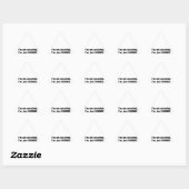 私は思い上がらない、私は完璧だ 三角形シール (シート)