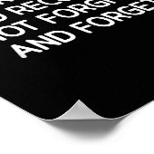 私は思い出して回復し、許さない ポスター (角)