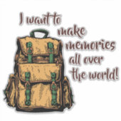 私は思い出を作りたい シール (正面)