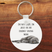 私は怠け者ではない キーホルダー (正面)