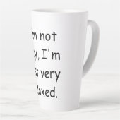 私は怠け者ではなく、私は非常にリラックスす カフェラテマグ (右アングル)