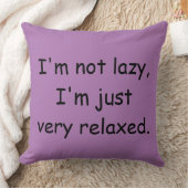 私は怠け者ではなく、私は非常にリラックスす クッション (ブランケット)