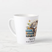 私は怠け者のかわいい猫ではない カフェラテマグ (左アングル)