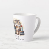 私は怠け者のかわいい猫ではない カフェラテマグ (右アングル)