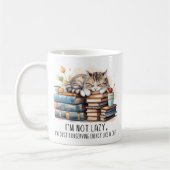 私は怠け者のかわいい猫ではない コーヒーマグカップ (左)
