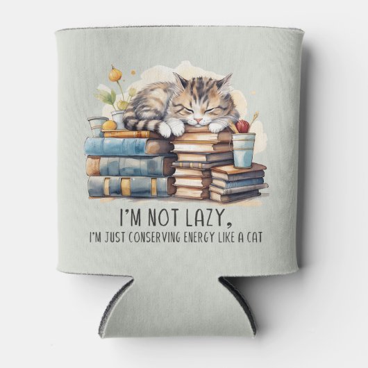 私は怠け者のかわいい猫ではない 缶クーラー (正面)