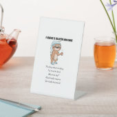 私は怠け者スロッツチルことわざ 台座サイン (インサイチュ)