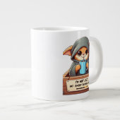 私は怠惰ではない ジャンボコーヒーマグカップ (正面右)