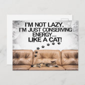 私は怠惰ではない ポストカード (正面/裏面)