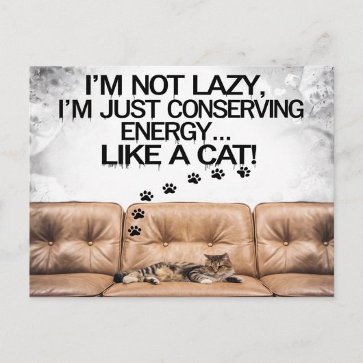 私は怠惰ではない ポストカード (正面)