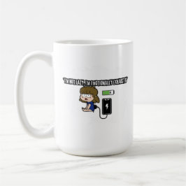 私は怠惰ではない、私は感情的に疲れているおもしろい- コーヒーマグカップ